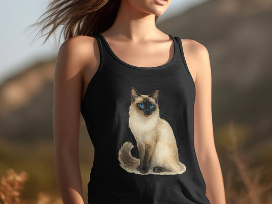 Beautiful Siamese Cat Design Tank Top product