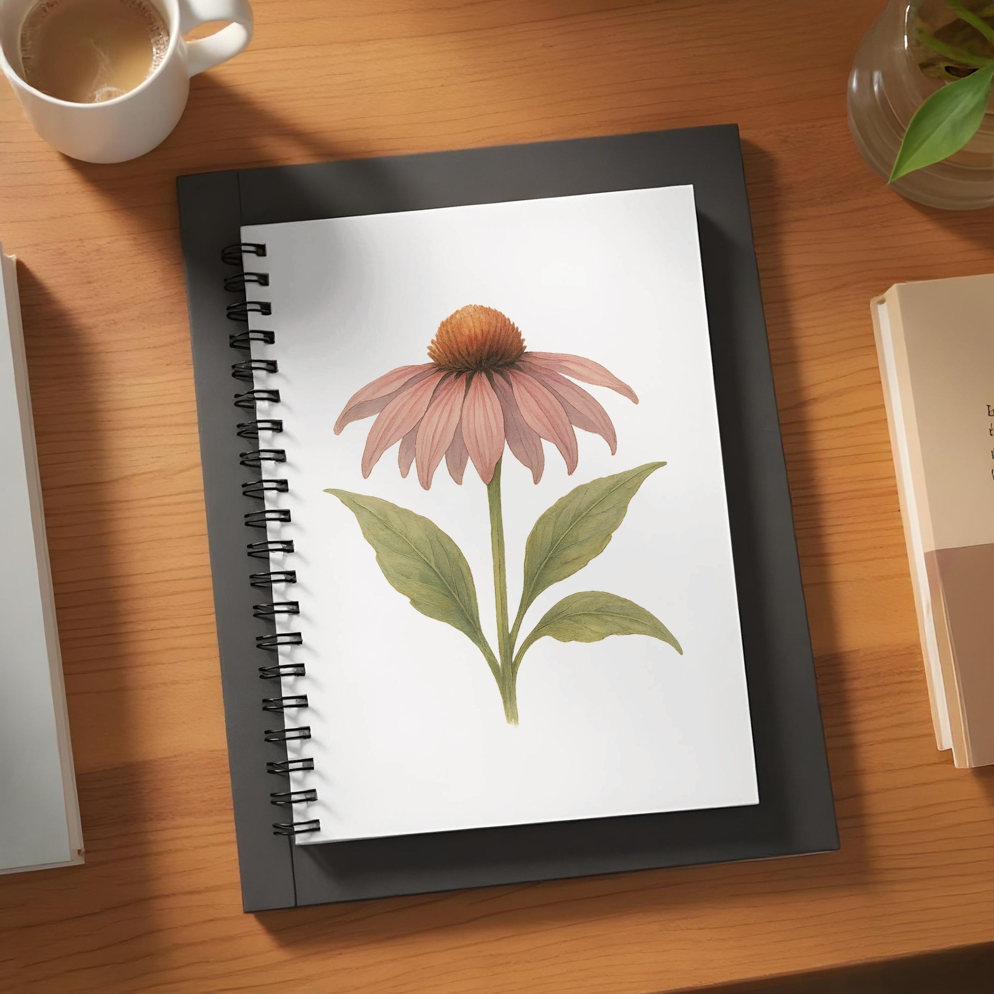 Floral Artwork Spiral-Bound Notebook product