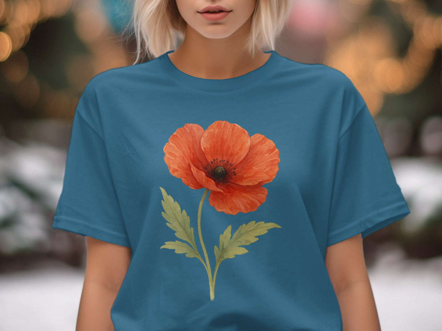 Beautiful Red Poppy Design Women's T-Shirt product type