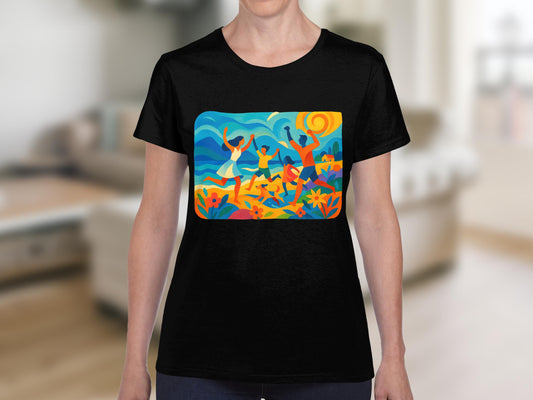 Colorful Artistic Dance Design T-Shirt product
