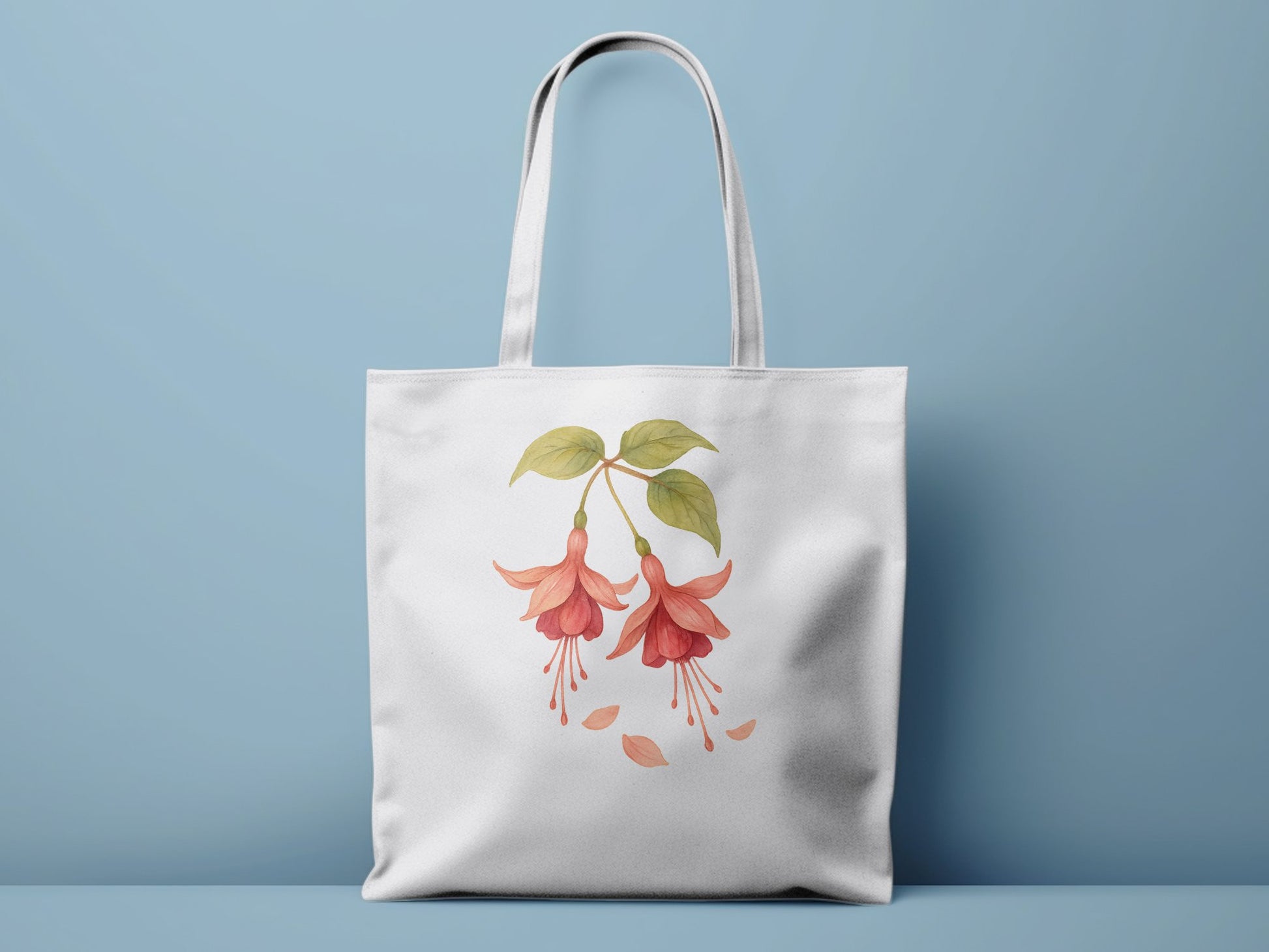 Floral Design with Pink Blossoms Tote Bag product