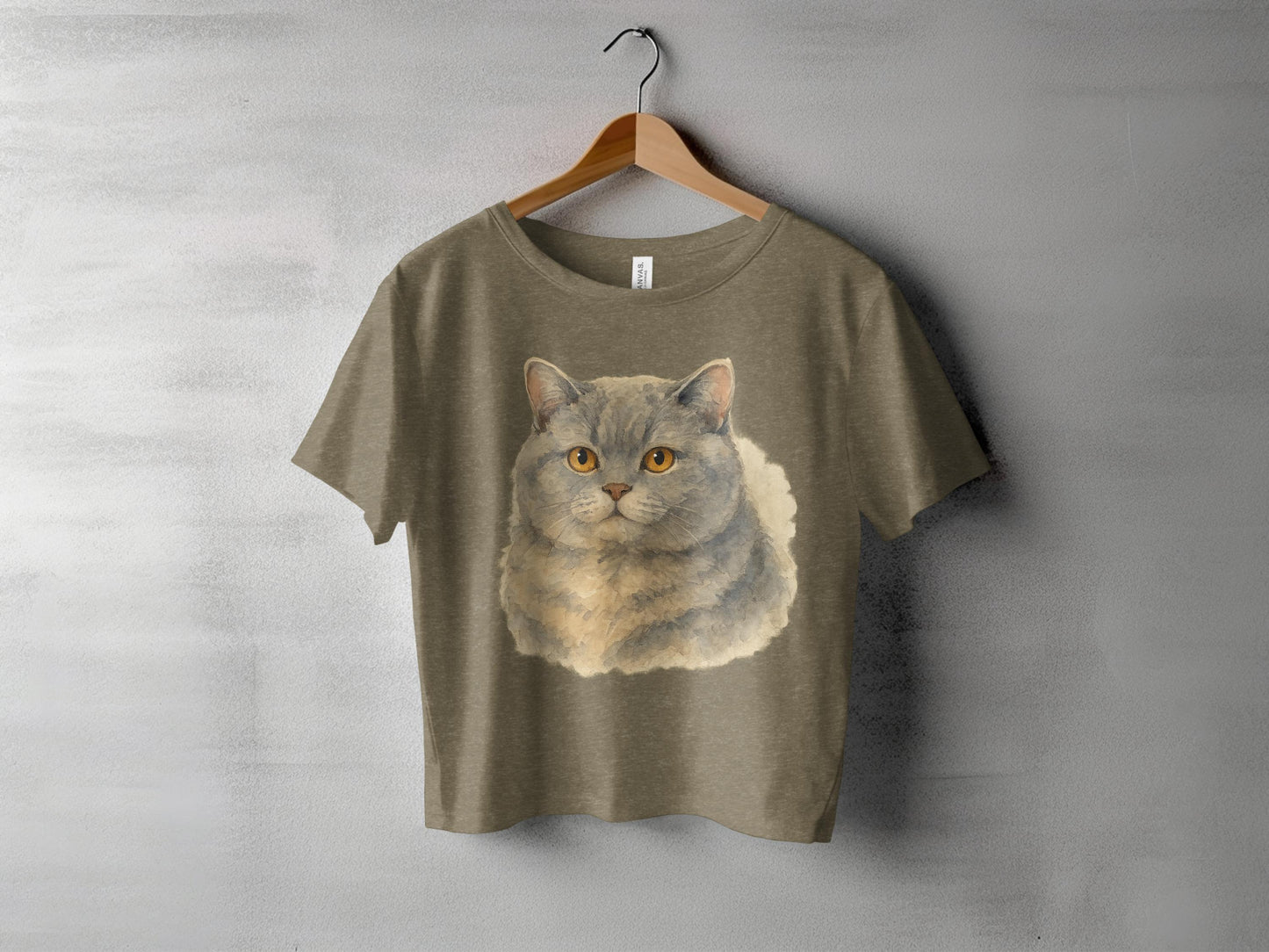Cute Cat Face Print Design T-Shirt product type