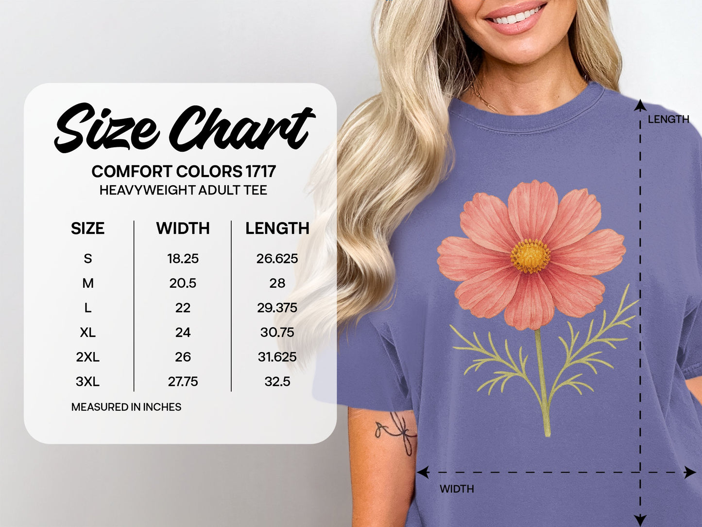 Beautiful Floral Design on Comfortable Tee product