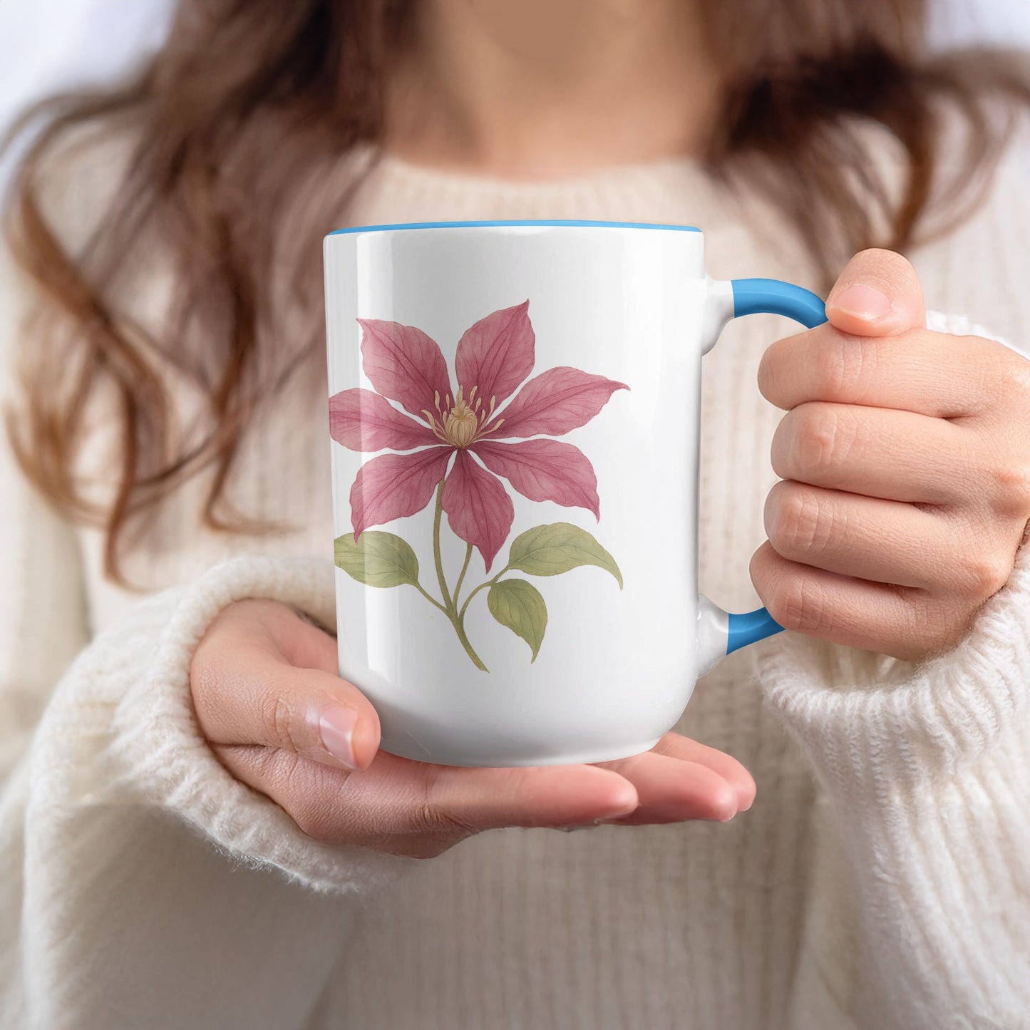 Beautiful Flower Design Coffee Mug product