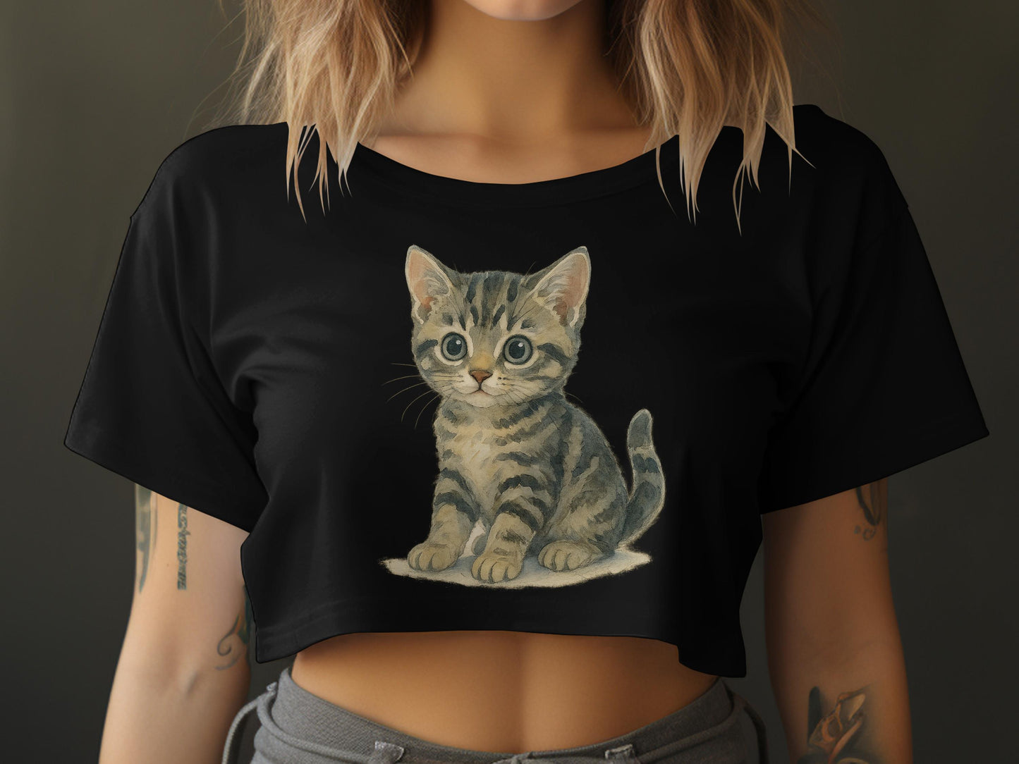 Adorable Kitten Illustration Women's Top product