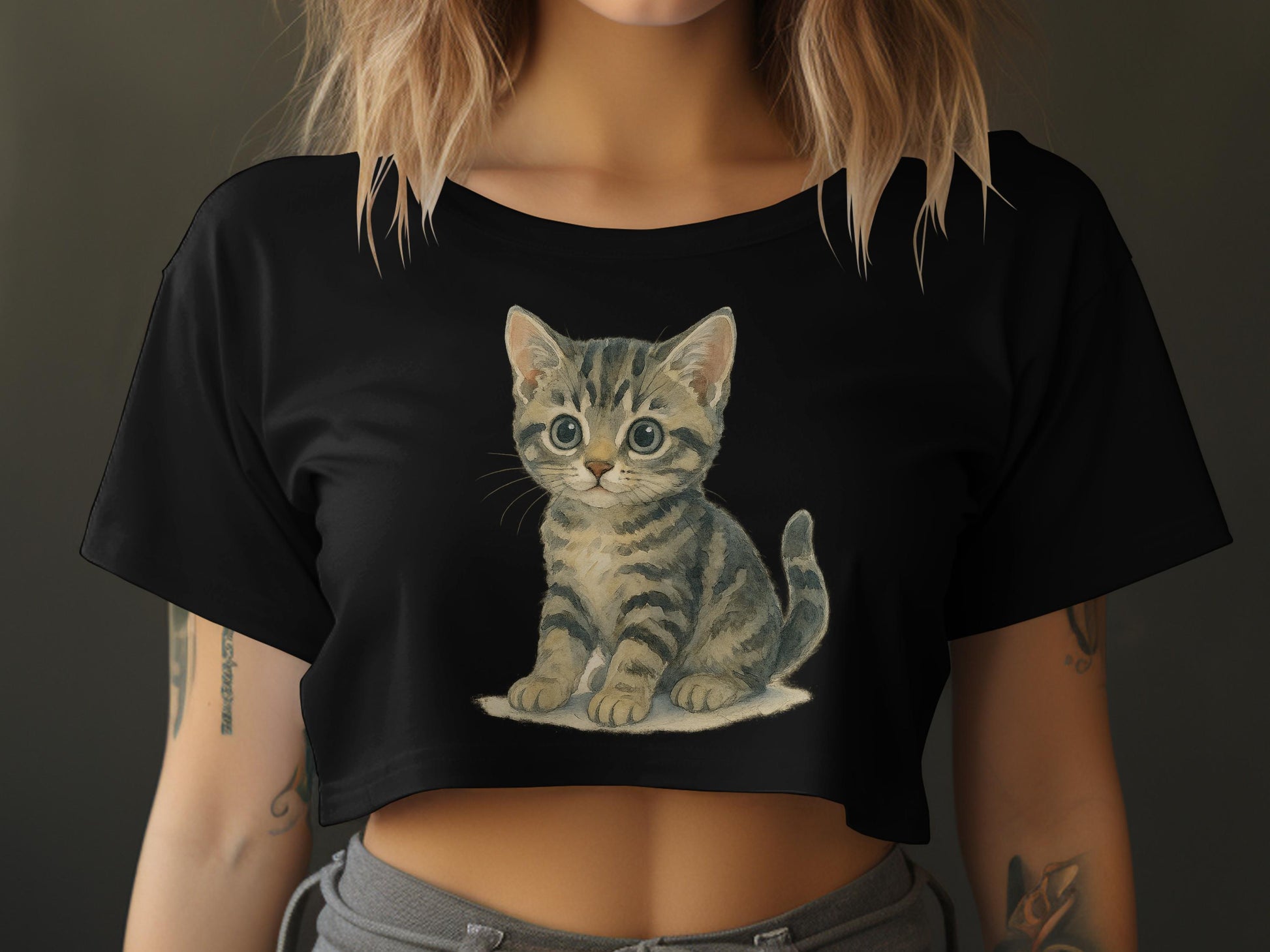 Adorable Kitten Illustration Women's Top product