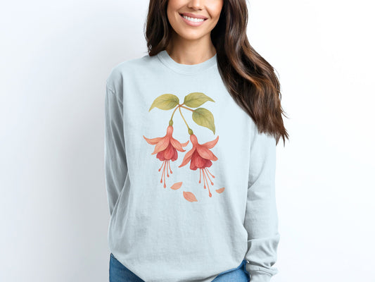 Floral Design Sweatshirt Fashionable Casual Product