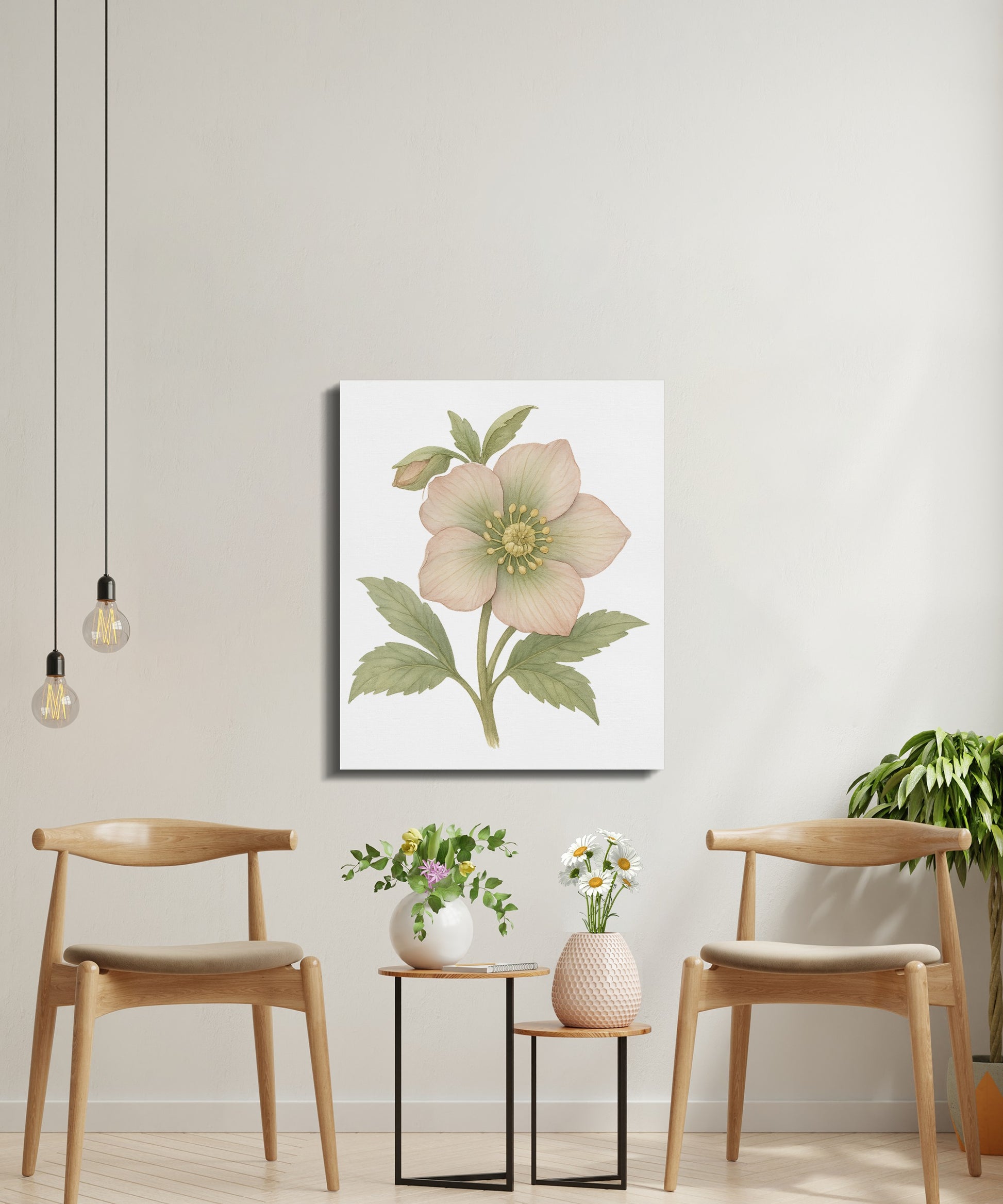 Elegant Floral Botanical Wall Art Canvas product type
