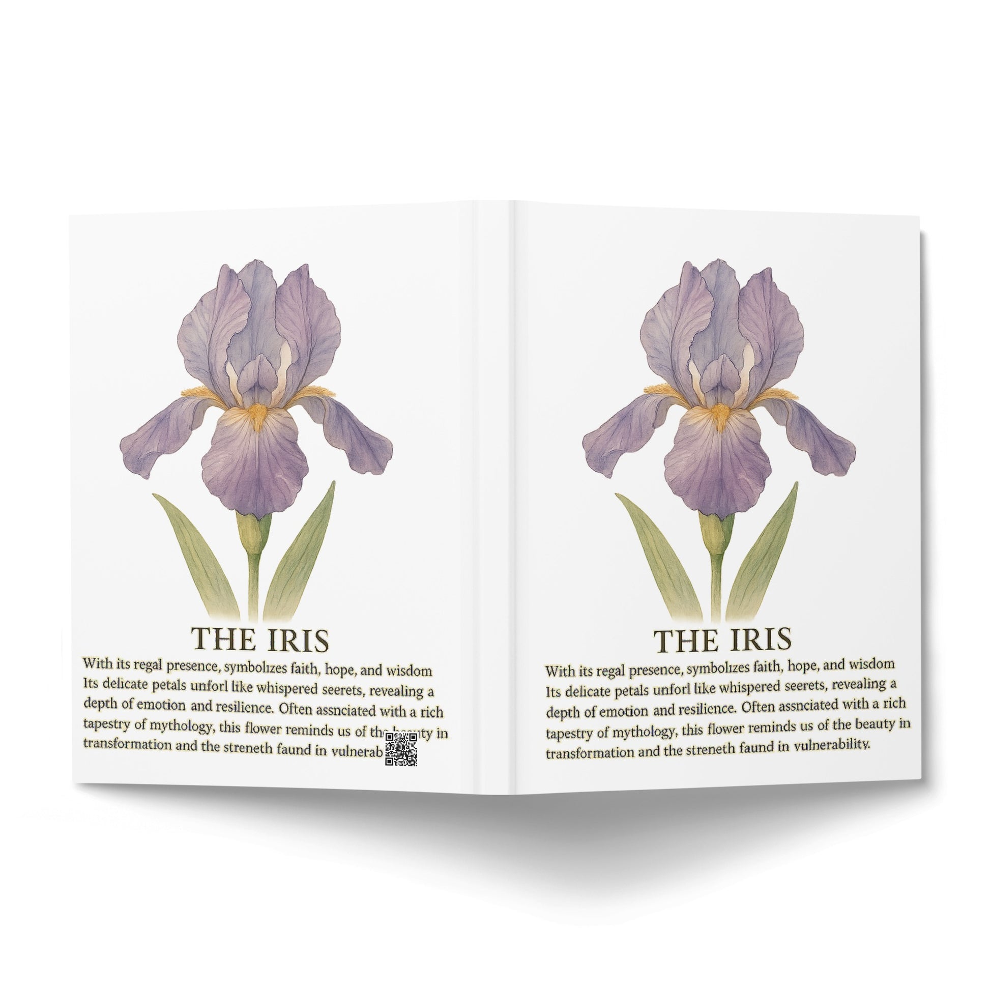 The Iris Symbolizes Faith Hope and Wisdom Book product