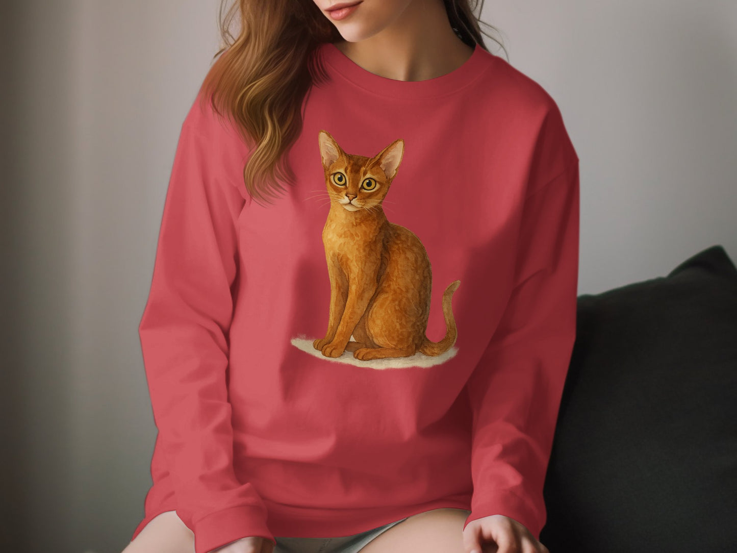 Adorable Cat Graphic Design Women's Shirt product