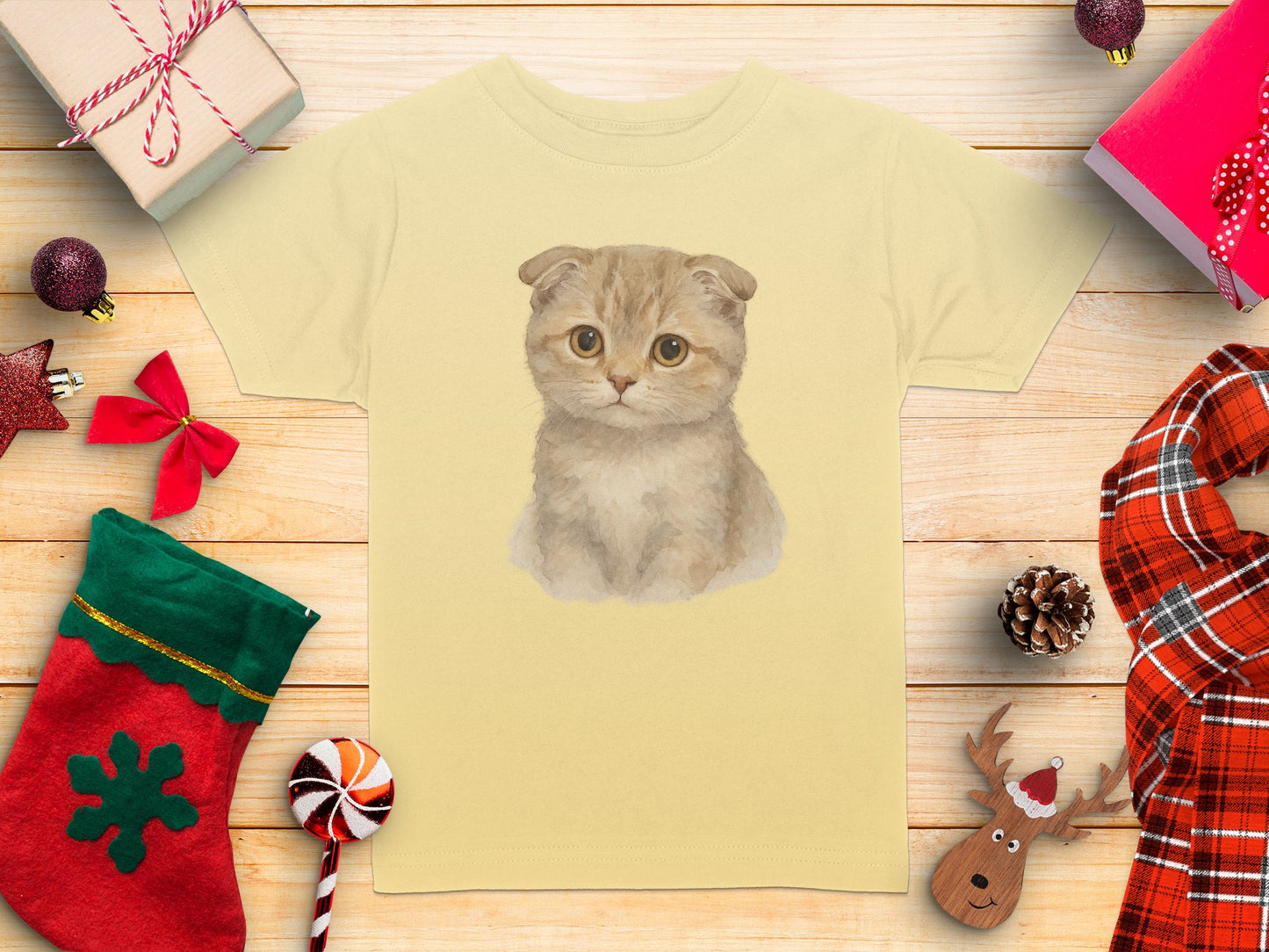 Adorable Kitten Graphic Print T-Shirt product