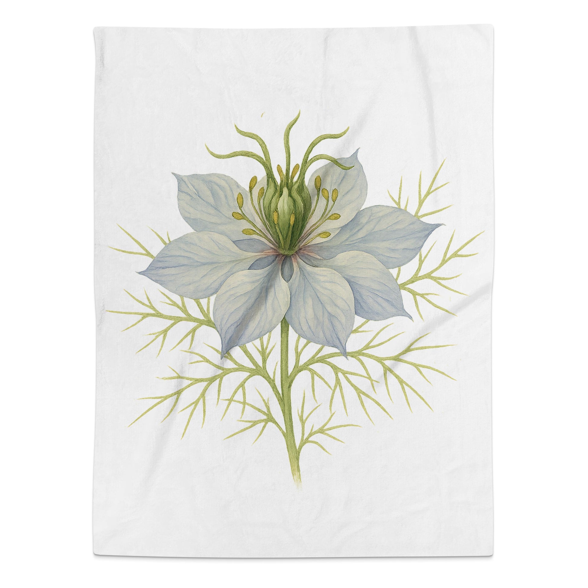 Delicate Floral Design Illustration Printed Blanket product