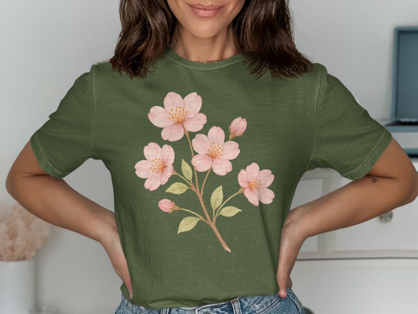 Floral Blossoms Graphic Print Tee Shirt product type