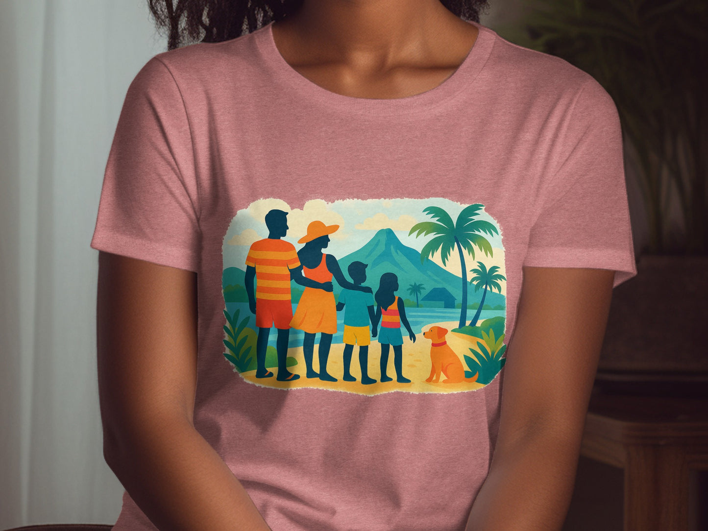 Family Vacation Scenic Graphic Print T-shirt product