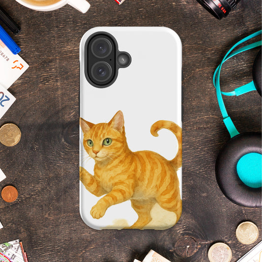 Playful Orange Tabby Cat Phone Case product
