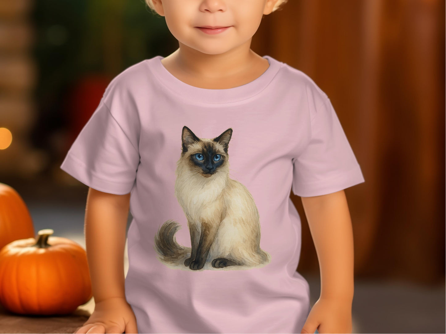 Cute Cat Printed Toddler T-shirt Kids Clothing product type