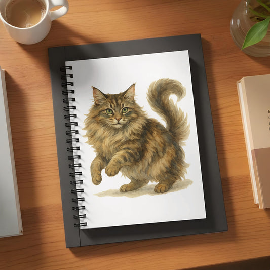 Beautiful Cat Design Spiral Bound Notebook product