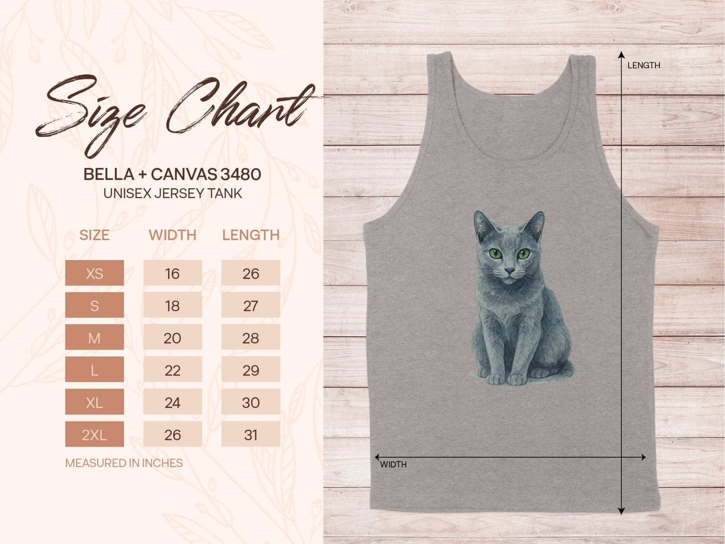 Charming Gray Cat Design Tank Top Product