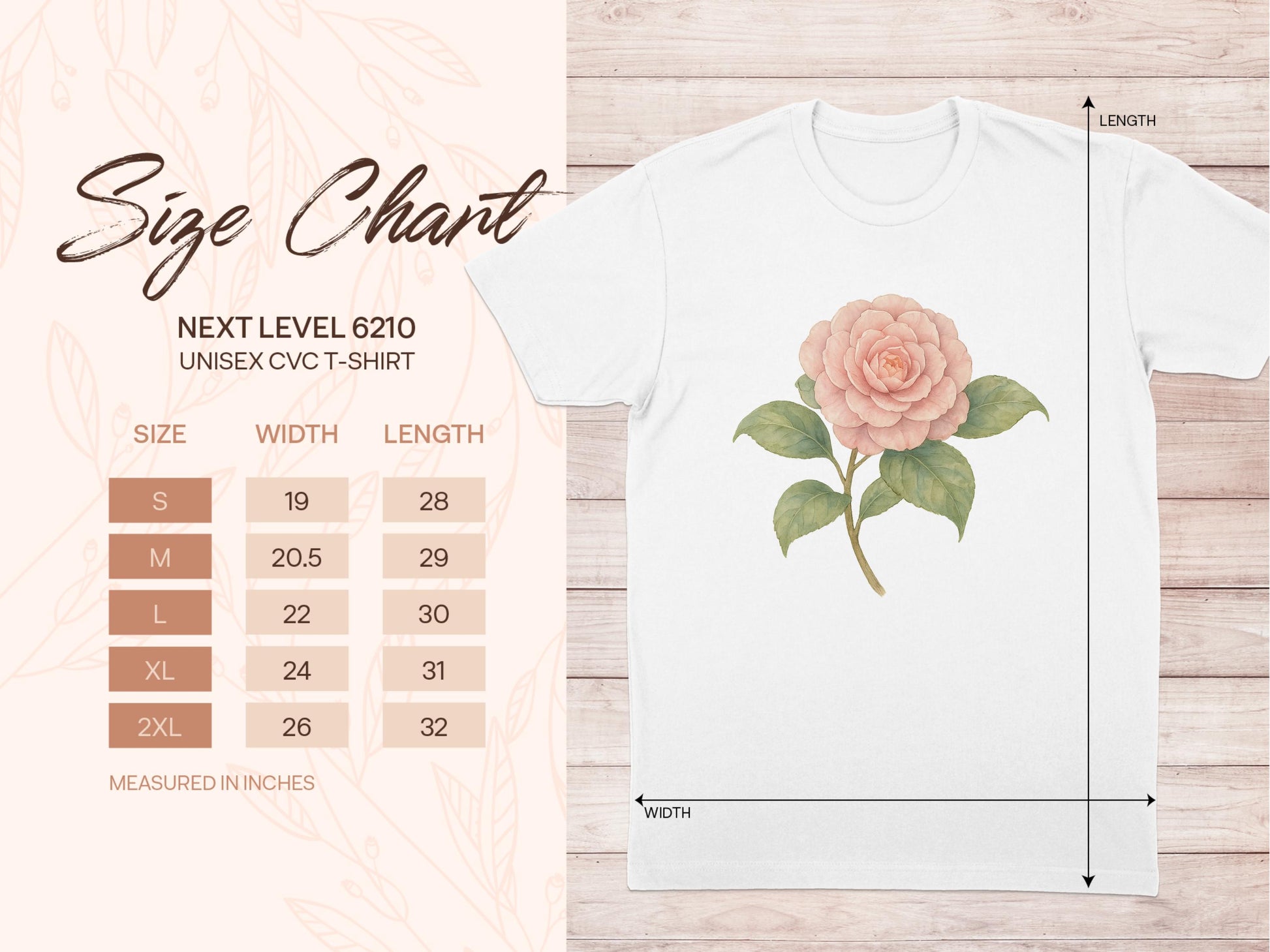 Floral Graphic Print on Unisex CVC T-Shirt product