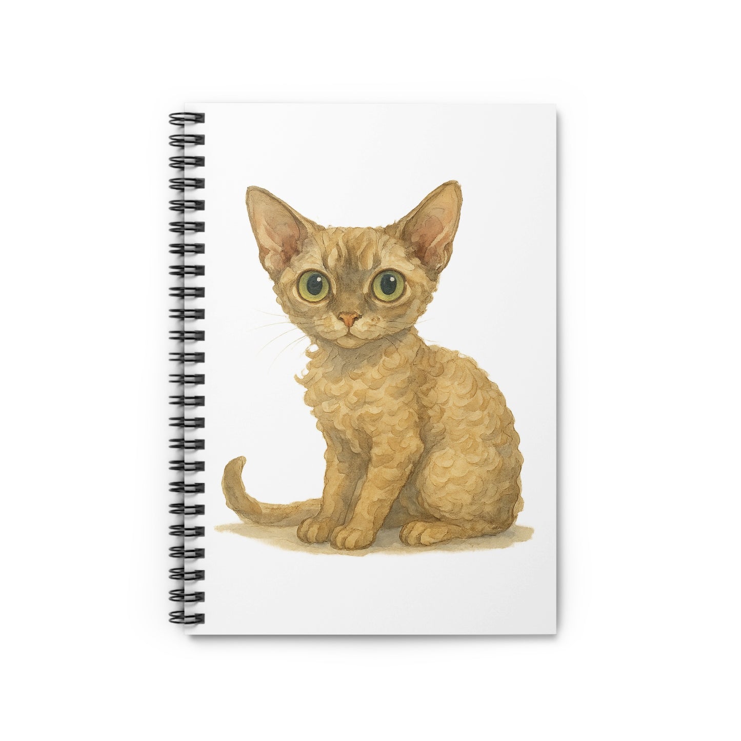Adorable Cat Art on Spiral Bound Notebook product