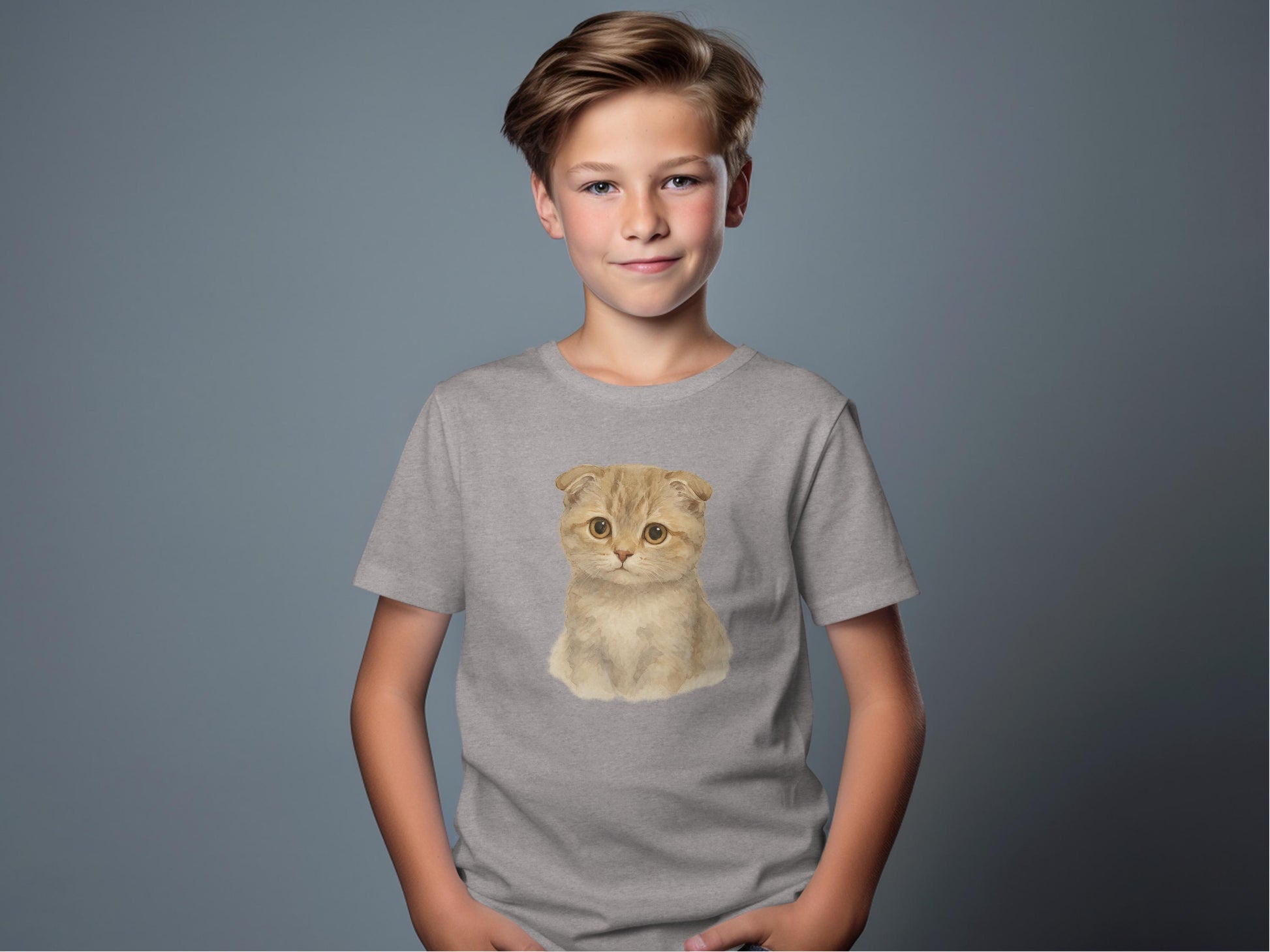 Adorable Kitten Graphic Design Kids T-Shirt product