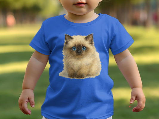 Adorable Fluffy Cat Graphic Toddler T-Shirt product