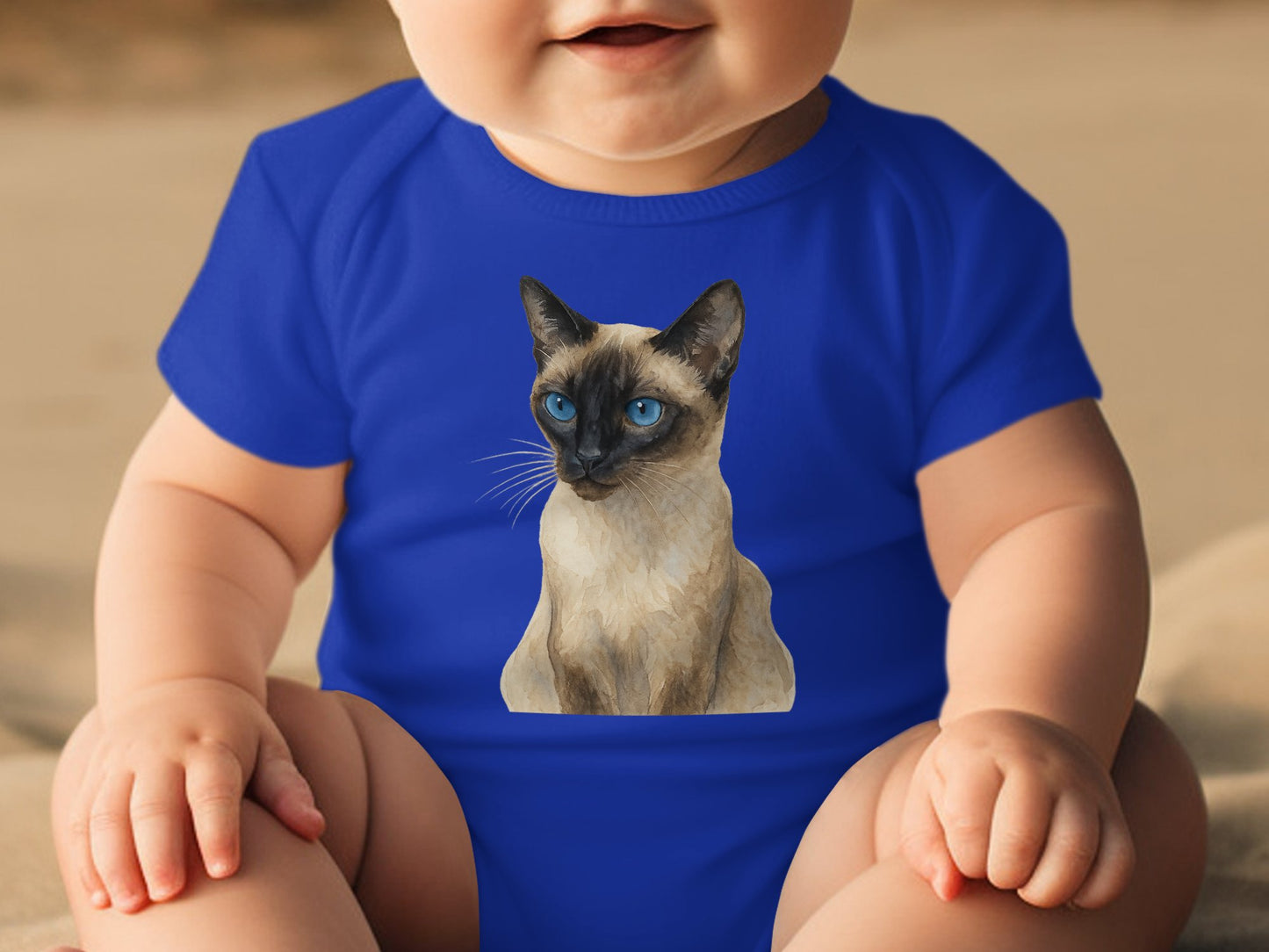 Adorable Blue Baby Outfit with Cat Print product type