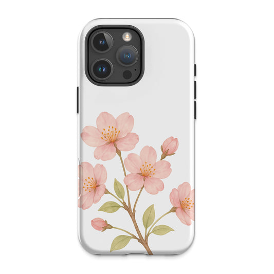 Elegant Pink Cherry Blossom Print Phone Case product