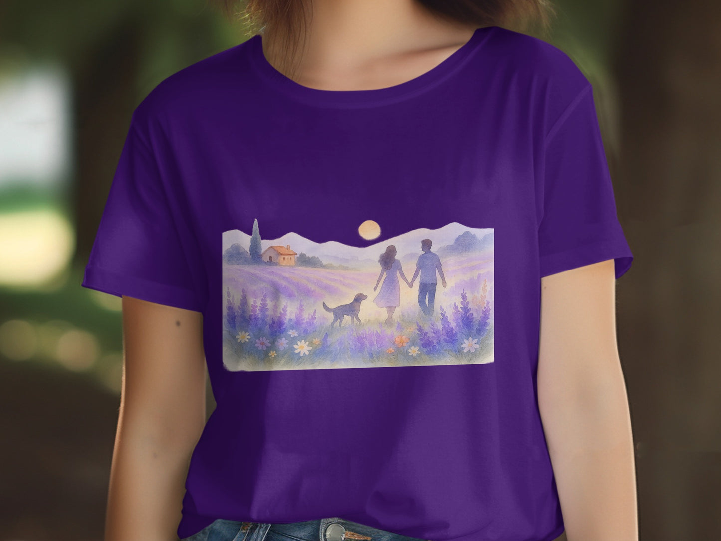 Scenic Landscape Purple Tee product