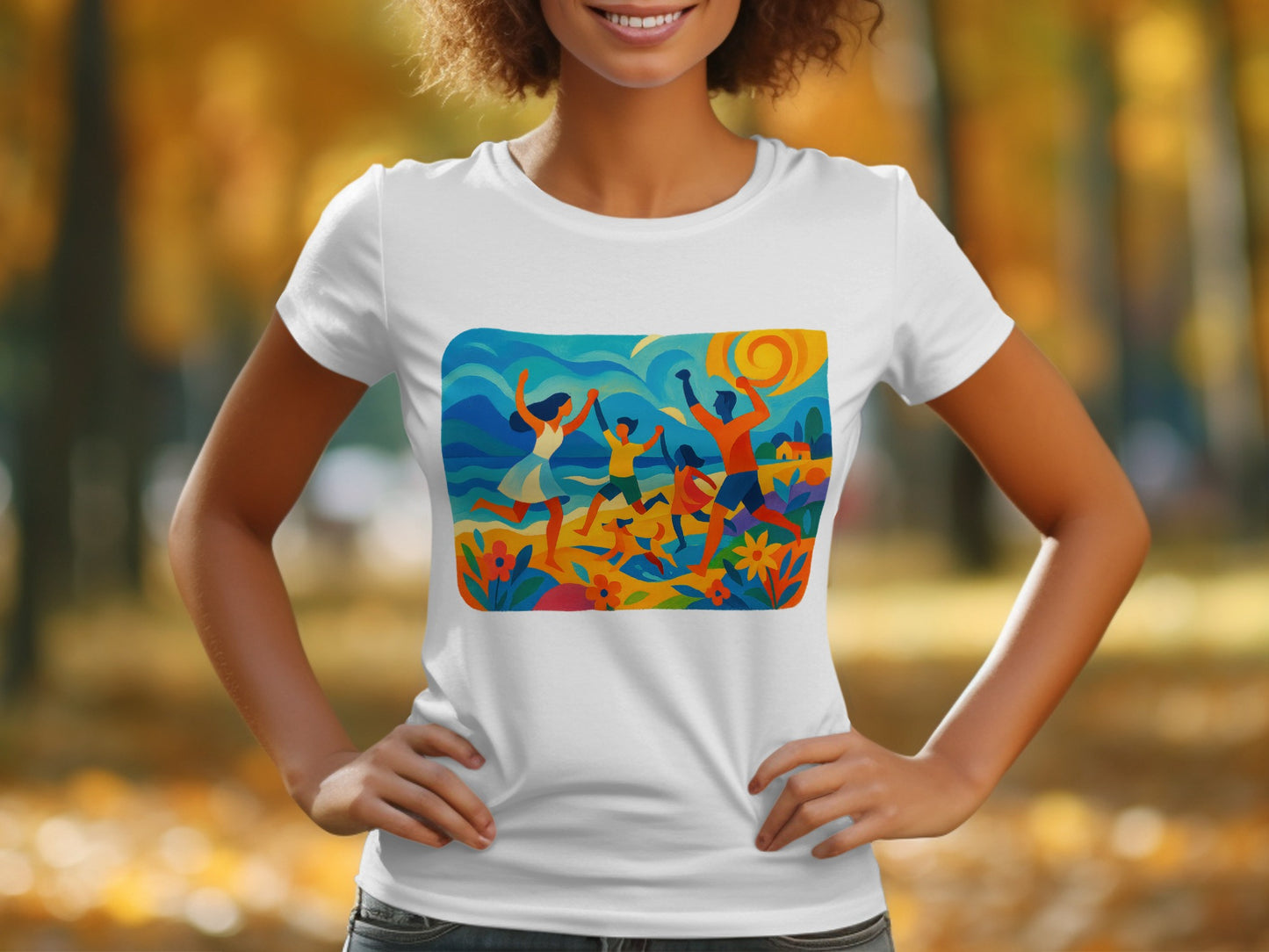Colorful Autumn Day Celebrations Graphic T-Shirt product type