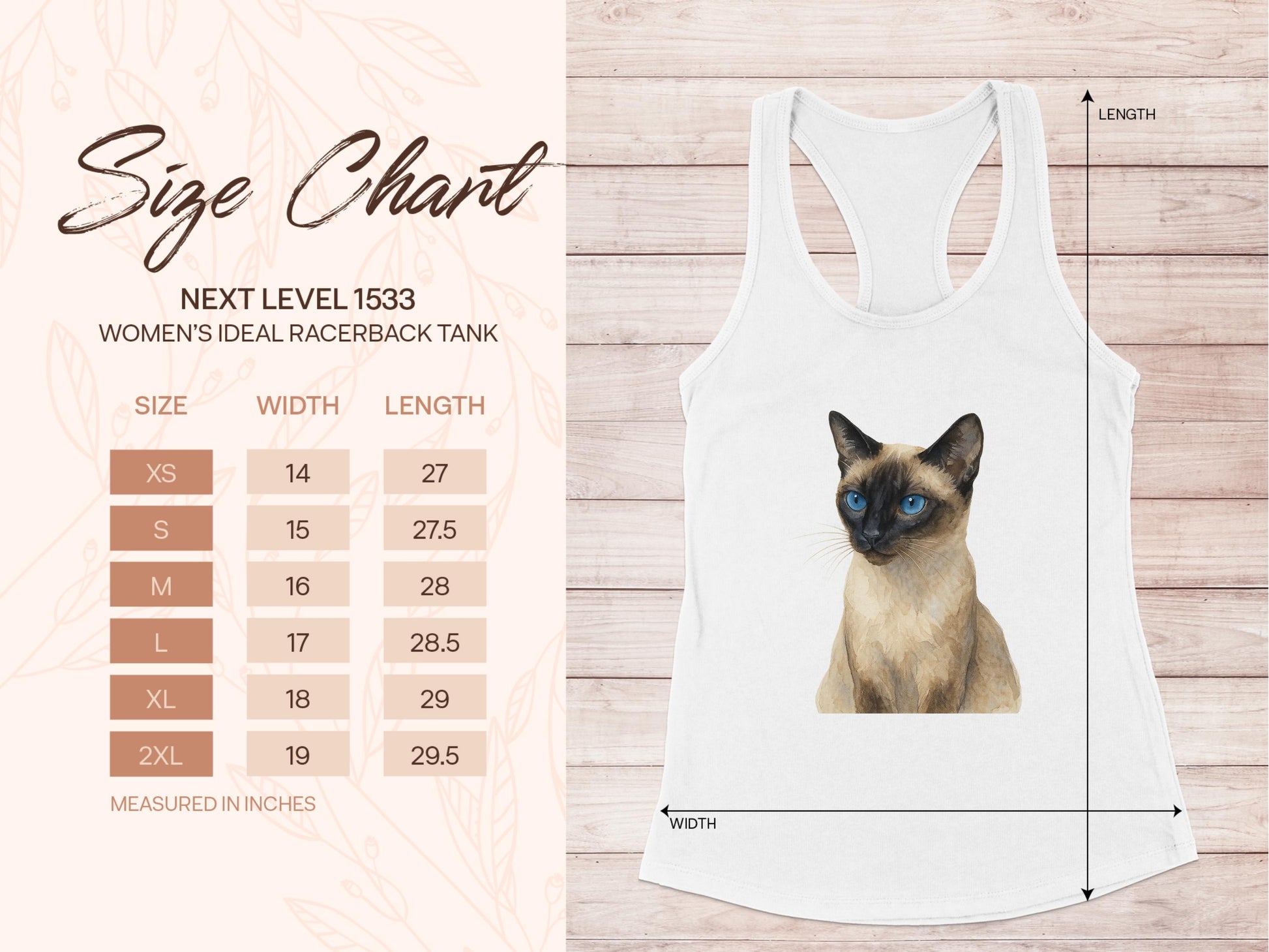 Women's Ideal Racerback Tank Cat Print product type