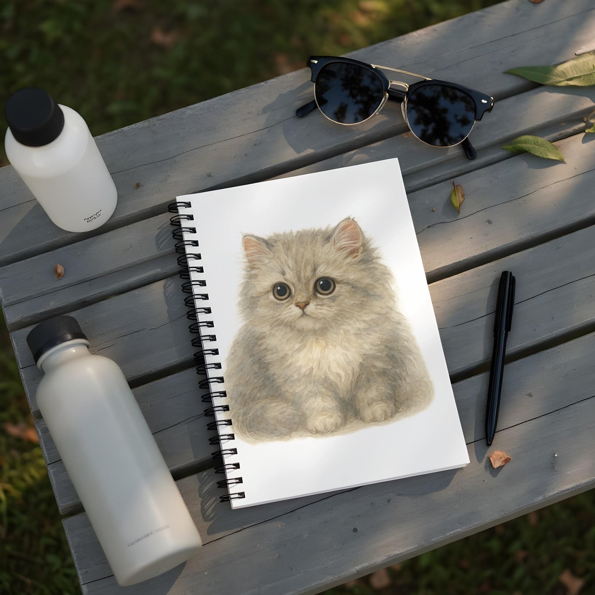 Adorable Fluffy Kitten Spiral Notebook product