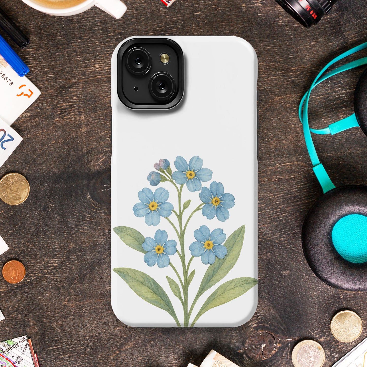 Elegant Floral Design iPhone 14 Case product type
