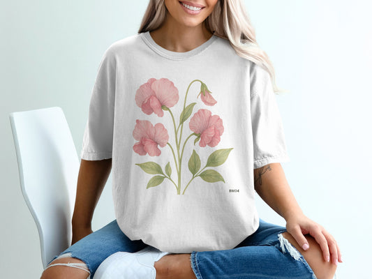 Stylish Graphic Tee with Beautiful Floral Print product type