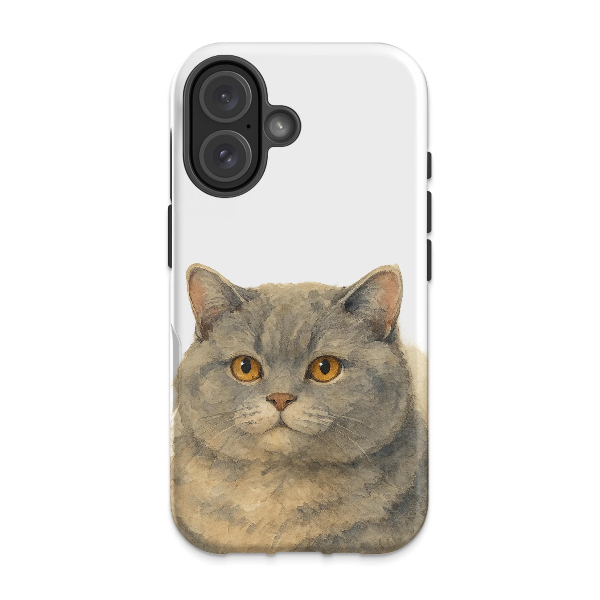 Charming Gray Cat Artwork Phone Case product
