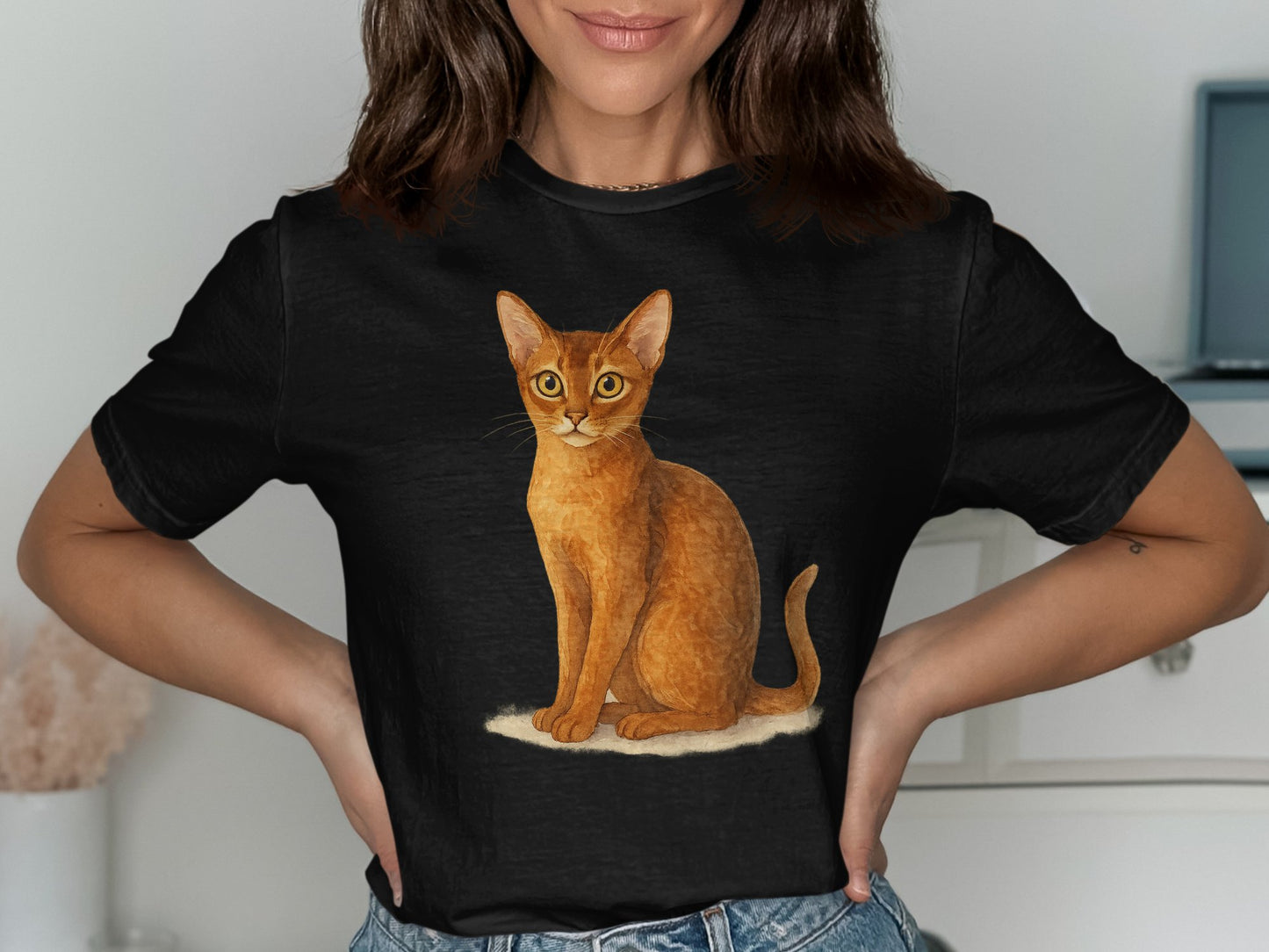 Cute Cat Graphic Print Casual Fashion T-Shirt product type