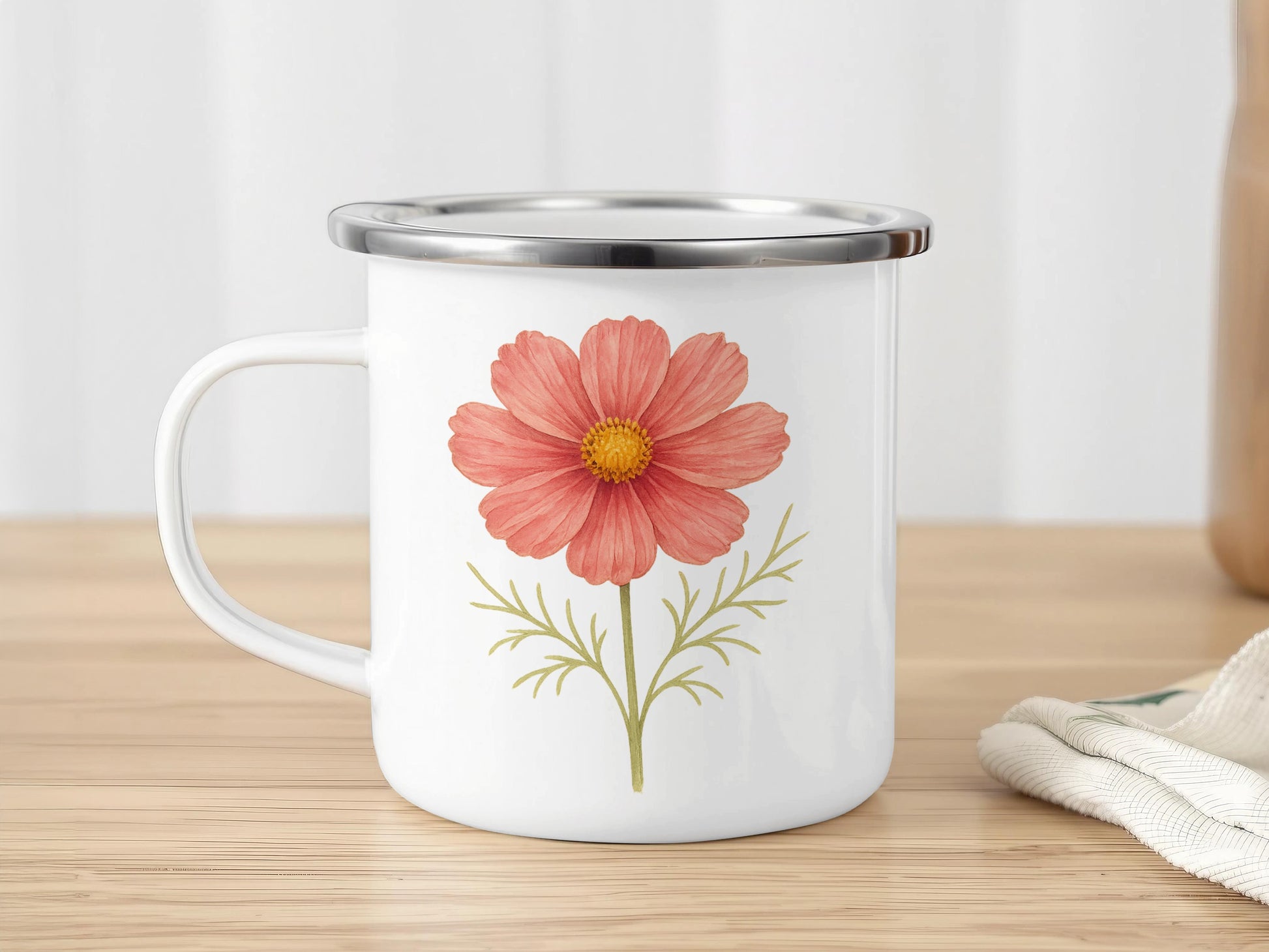 Floral Mug with Colorful Flower Design product type