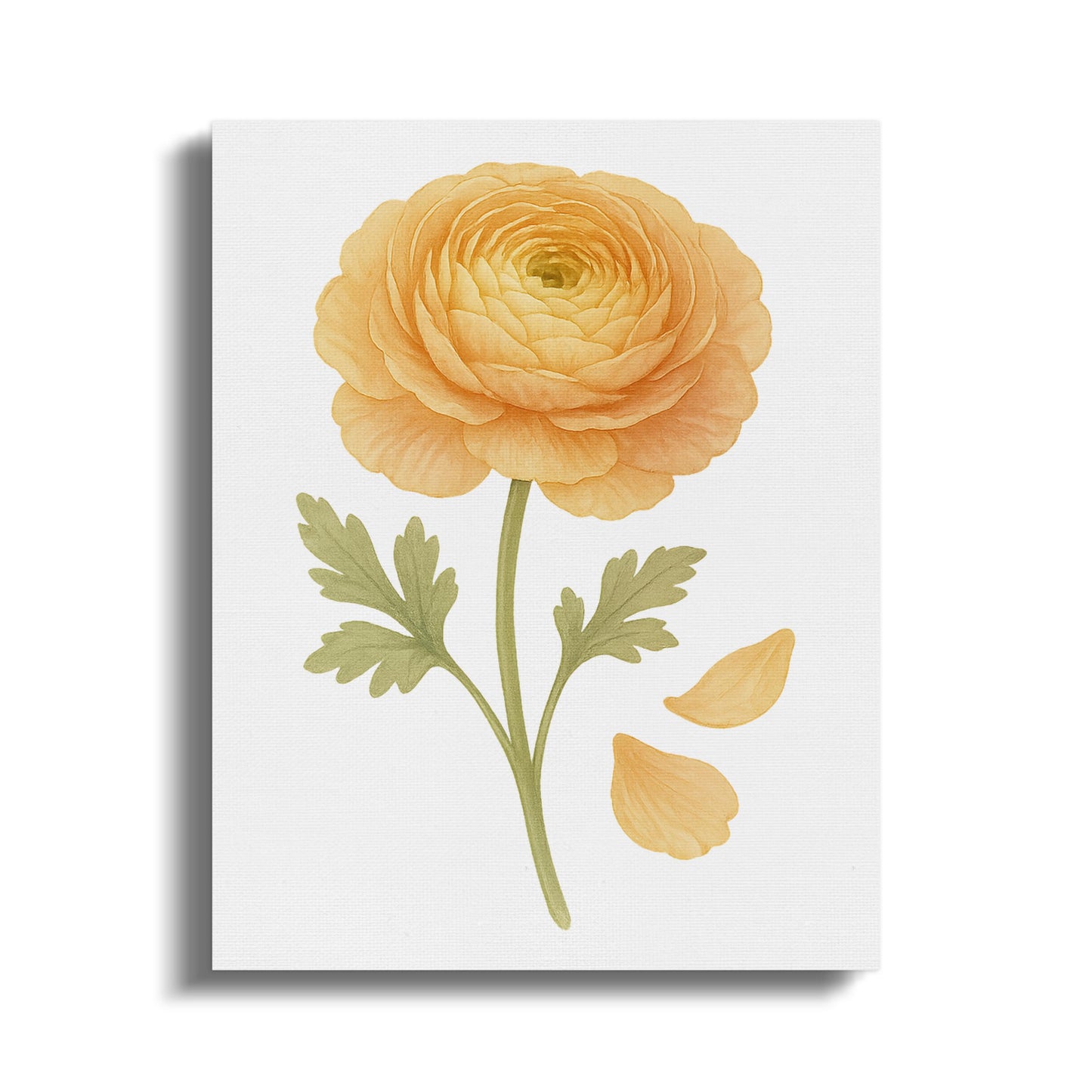 Vibrant Yellow Flower Canvas Wall Art for Home Decor product