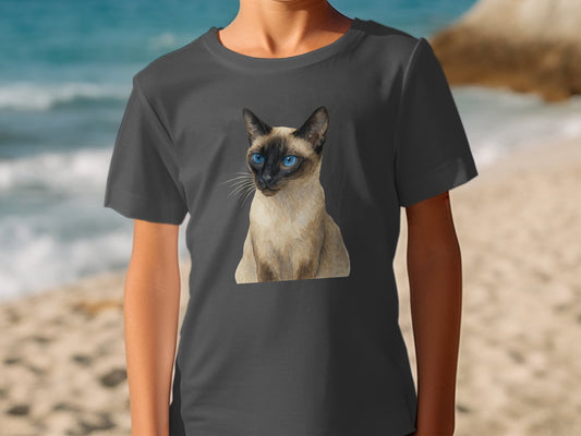 Charming Cat Portrait Graphic T-Shirt product