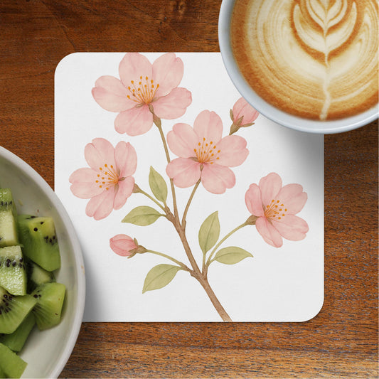 Beautiful Pink Cherry Blossom Coaster Product