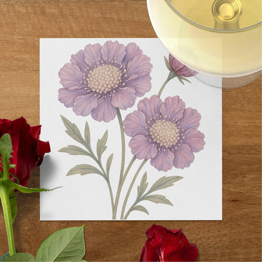 Purple Floral Design Under Glass product
