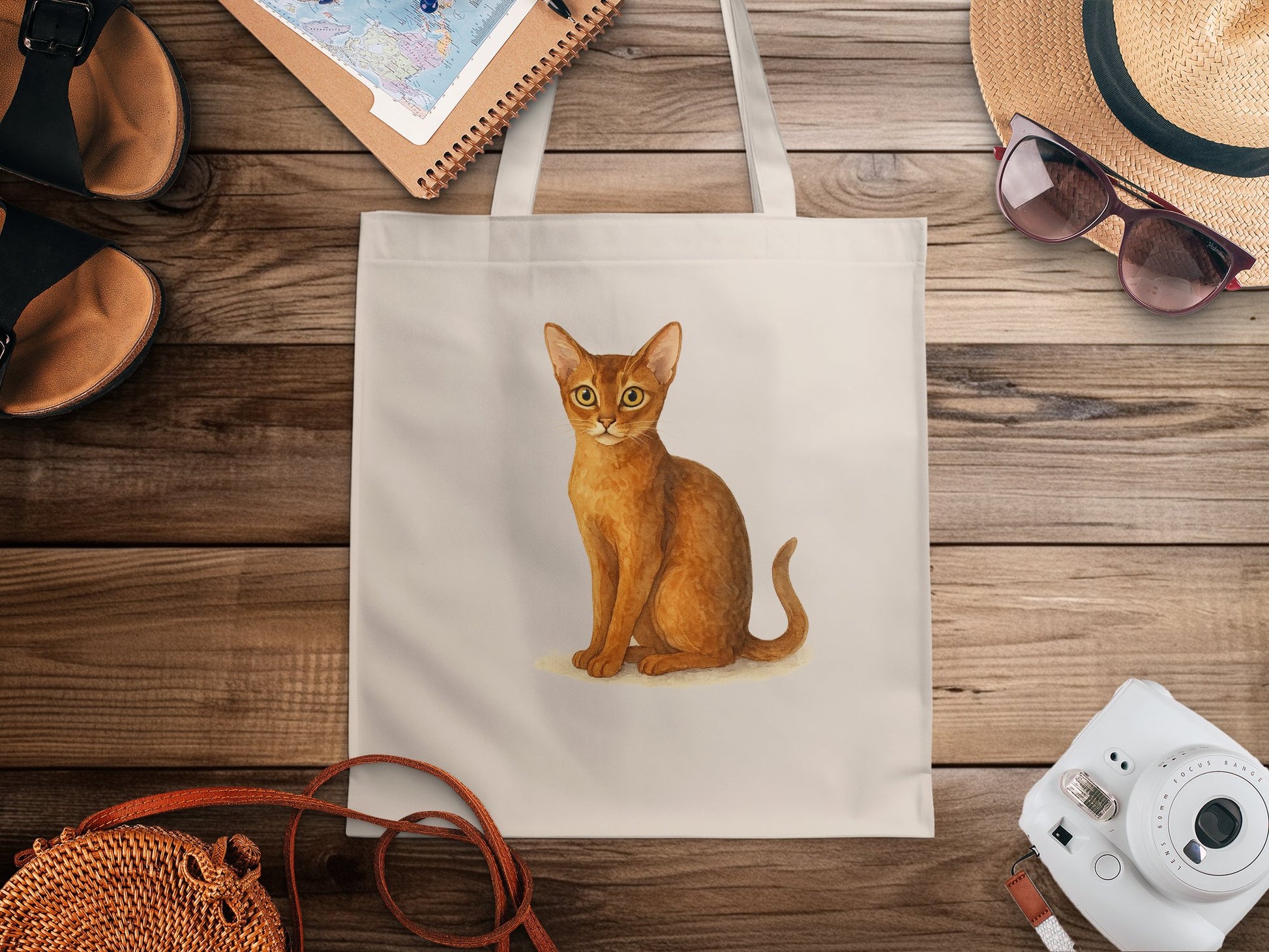 Adorable Cat Design on Stylish Tote Bag product