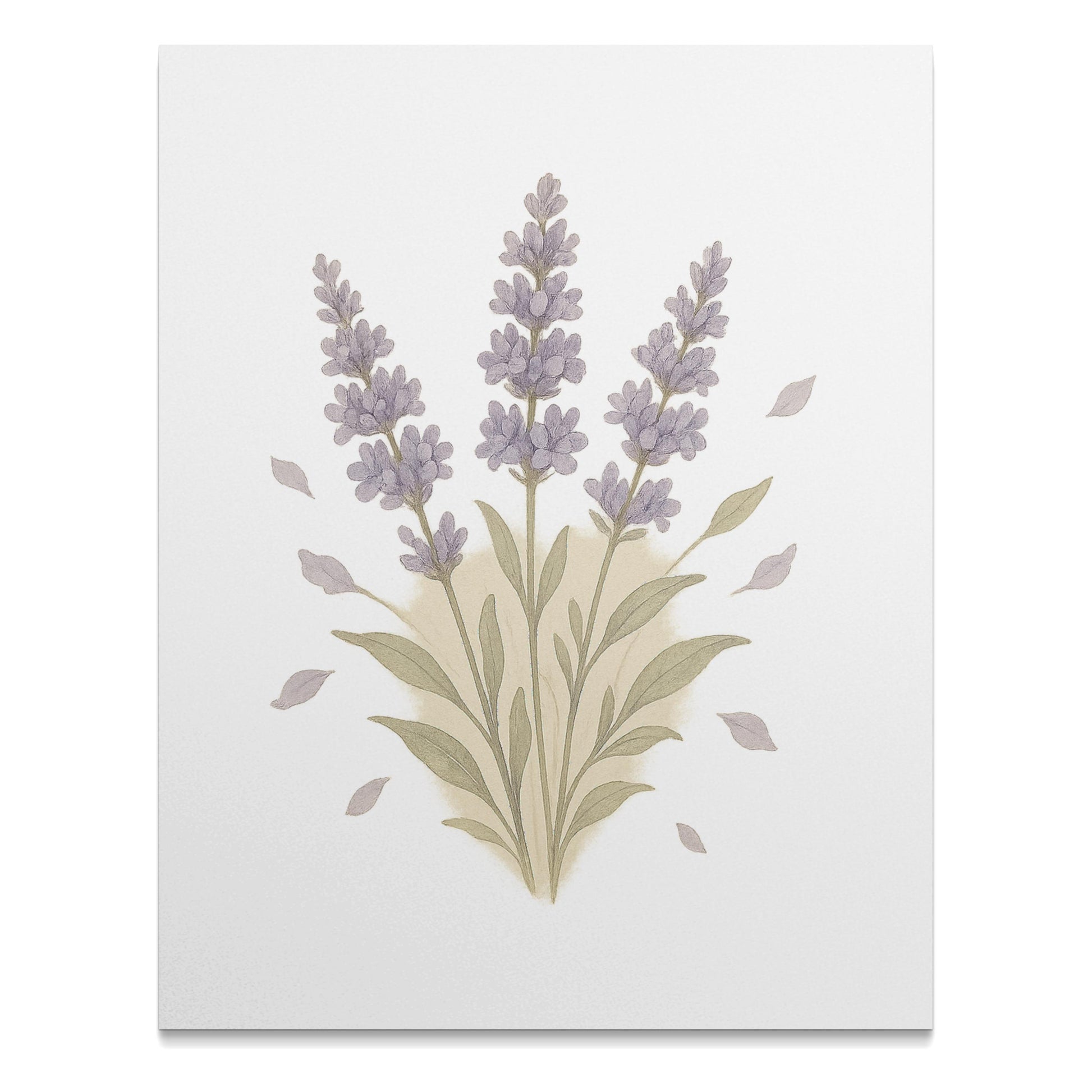 Beautiful Lavender Floral Design Canvas Art product