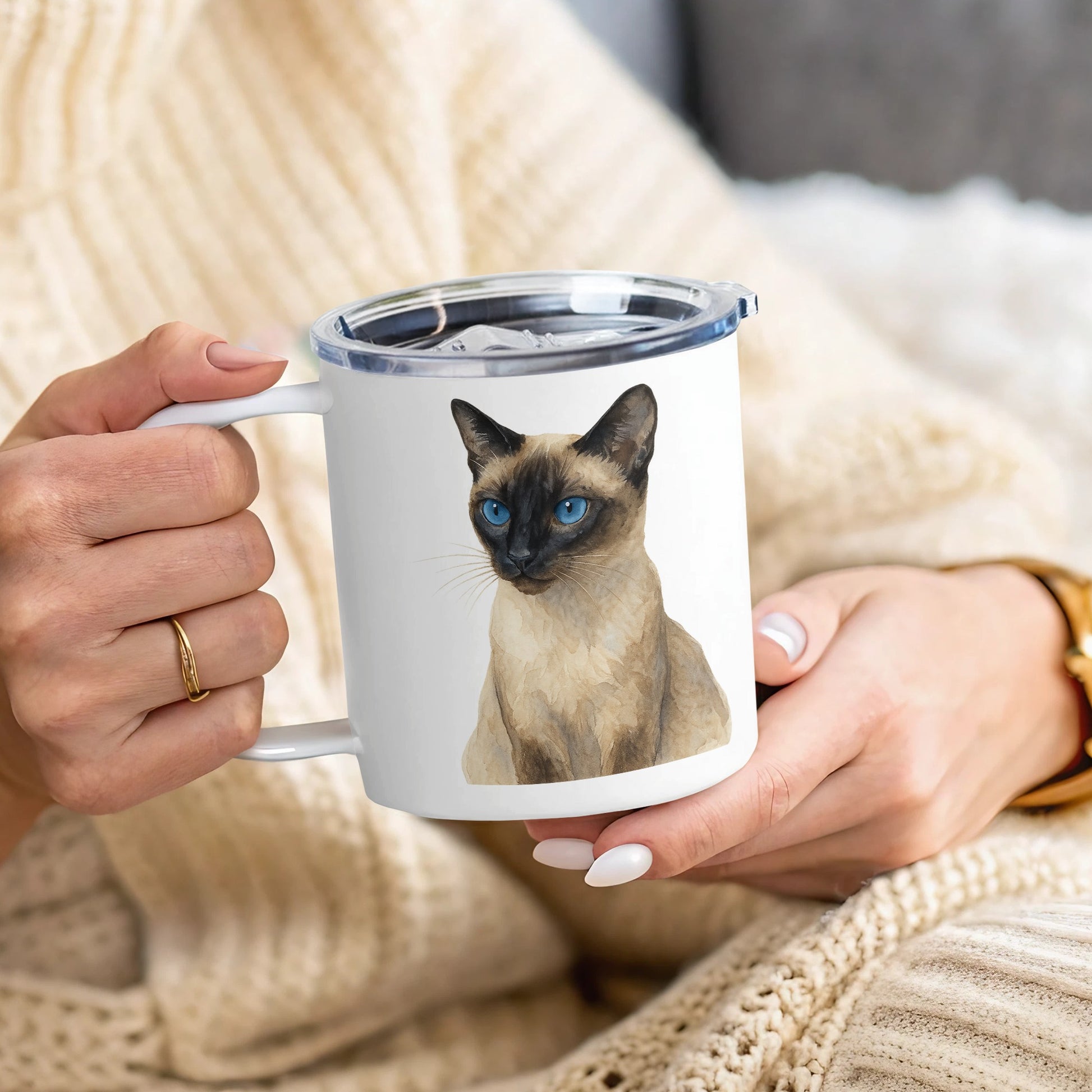 Siamese Cat Design Insulated Mug Drinkware product