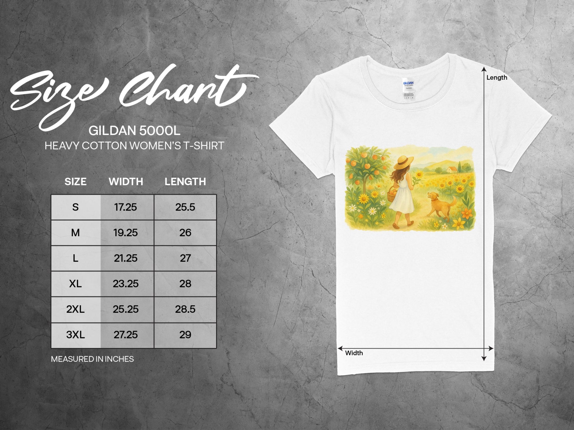 Scenic Sunflower Field Woman Graphic T-shirt product type