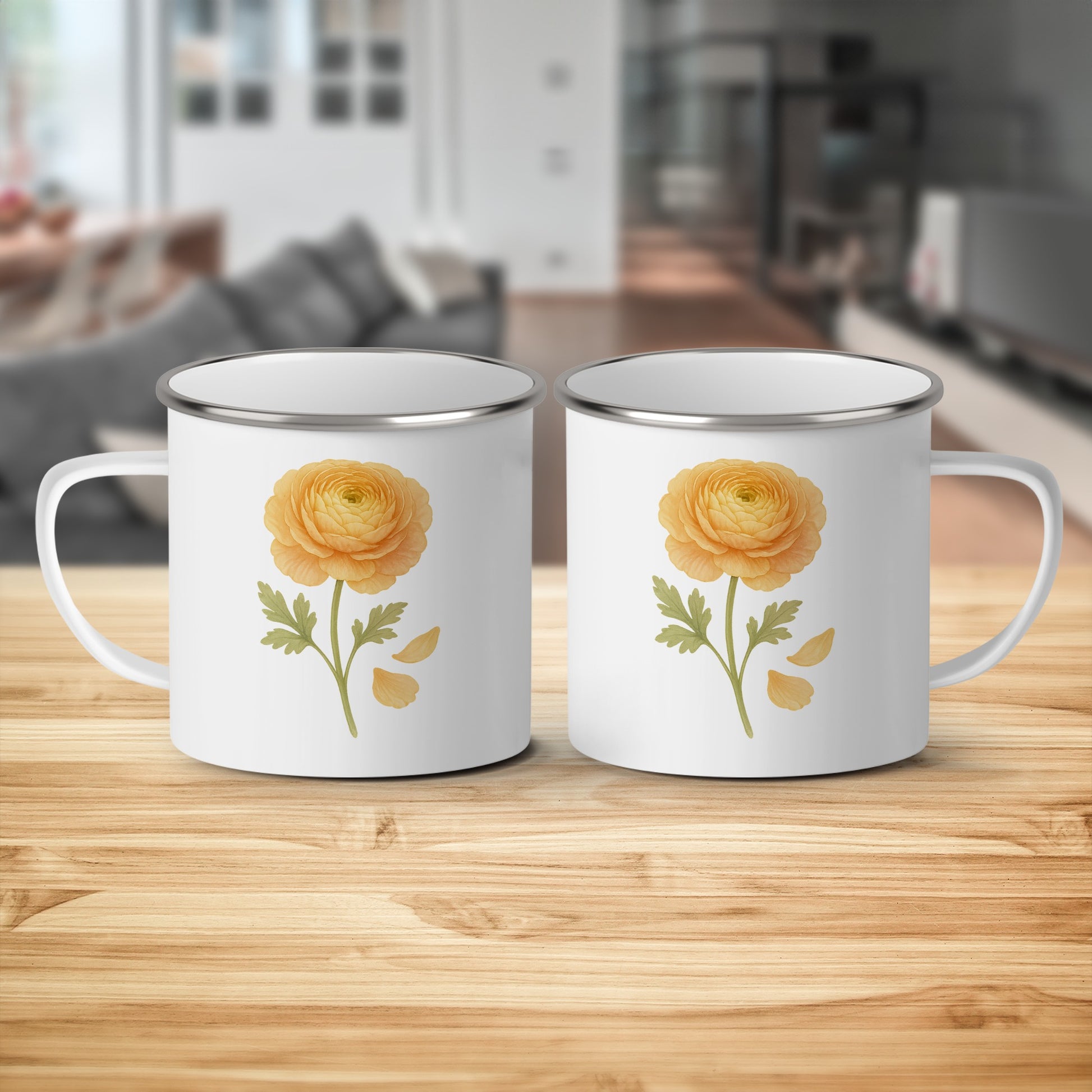 Beautiful Yellow Blossom Design Printed Mug product