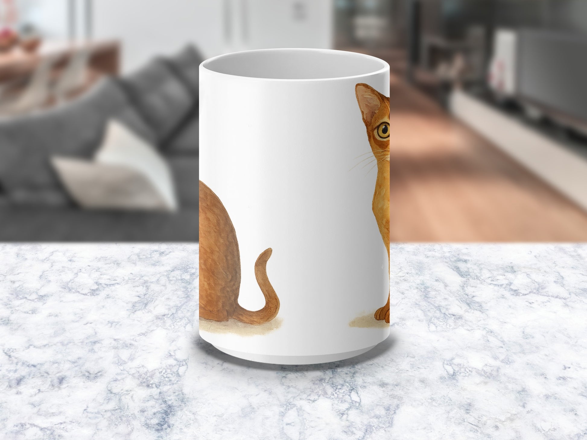 Adorable Cat Design Mug Perfect for Coffee or Tea Product