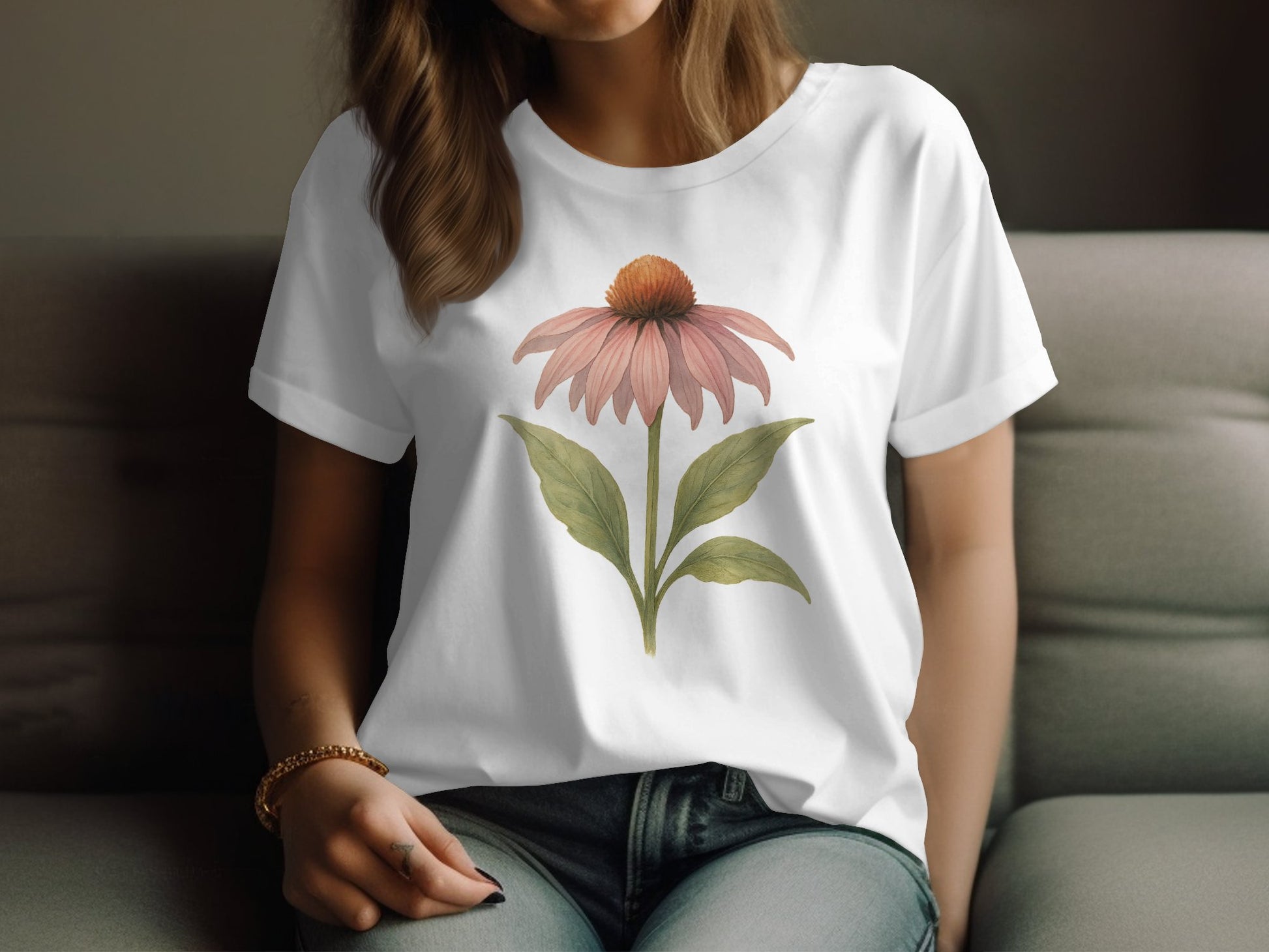 Beautiful Botanical Flower Graphic Tee Shirt product