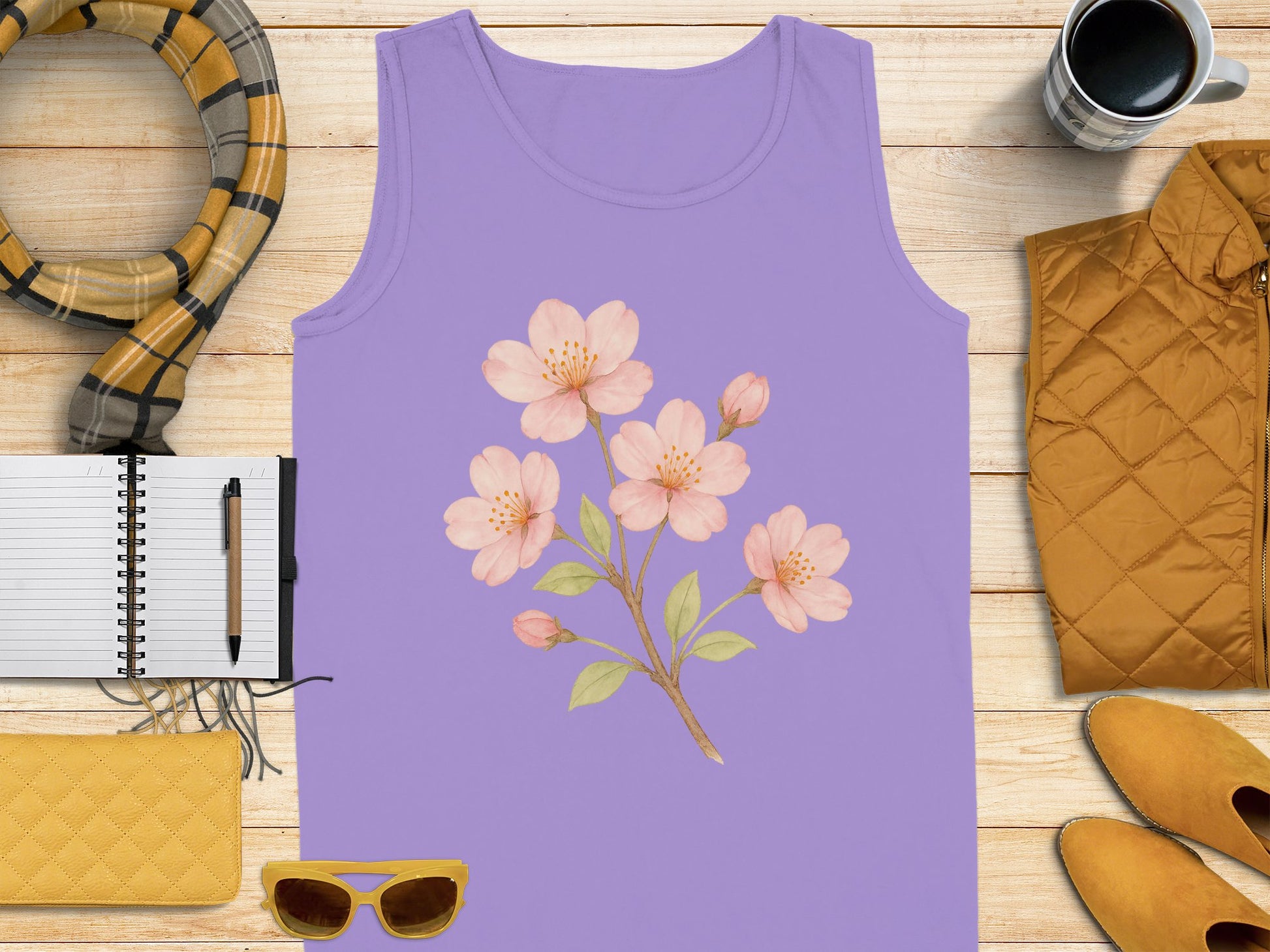 Blossom Printed Sleeveless Women's Tank Top product