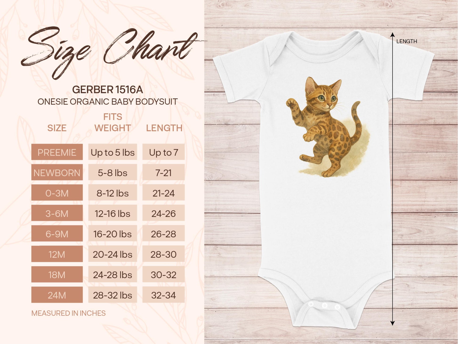 Cute Kitten Illustration Baby Bodysuit product
